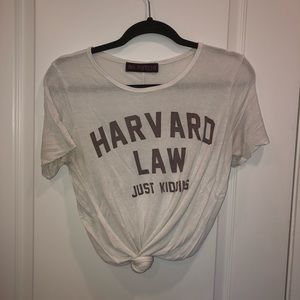 “Harvard Law just kidding” tee